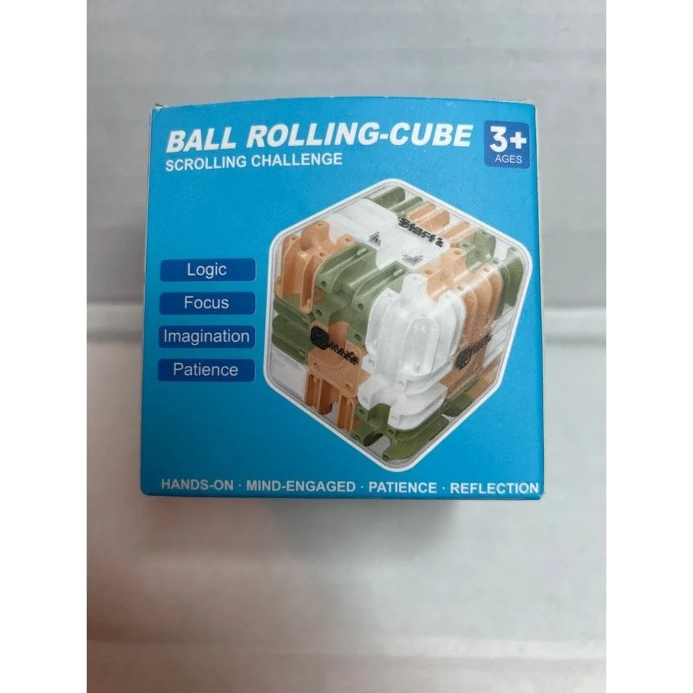 Ball Rolling Cube Scrolling Challenge Puzzle Toy